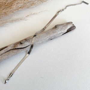Snake Chain Silver Bracelet